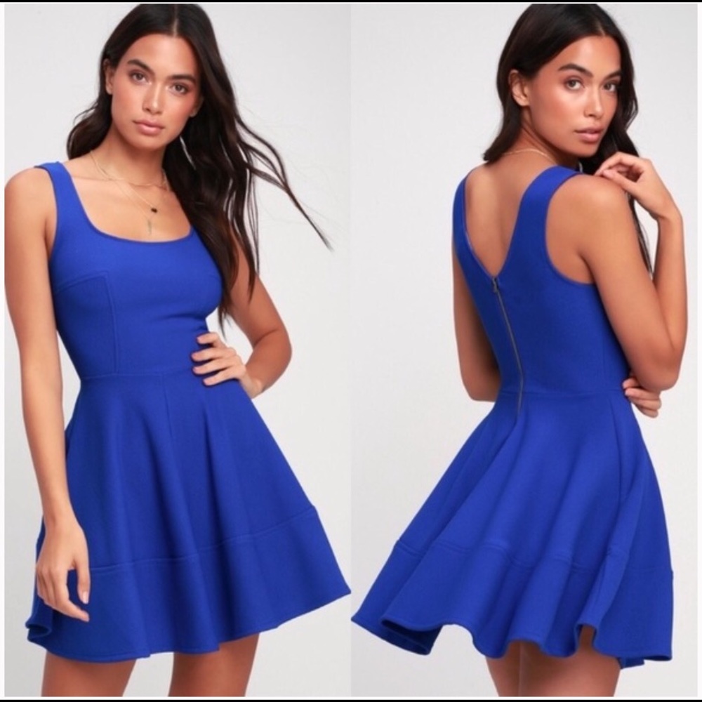 Home Before Daylight Royal Blue Dress